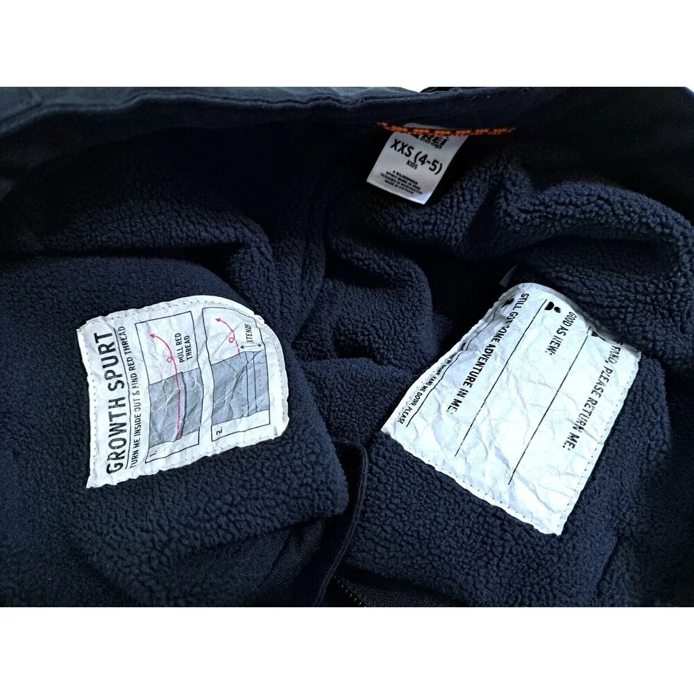 REI Co-Op Kids XXS 4-5 Ski Snow Pants Waterproof Fleece Lined Black Winter - Picture 4 of 10